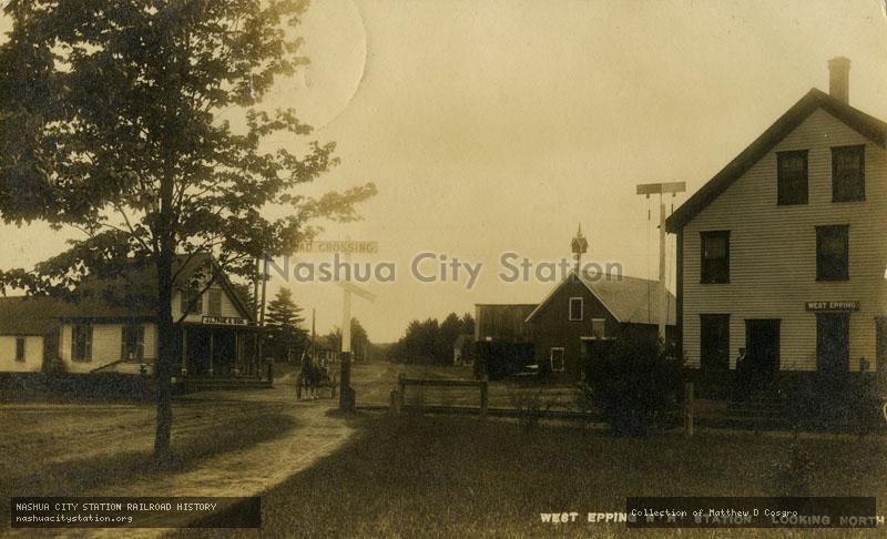 Postcard: West Epping, N.H. Station, Looking North